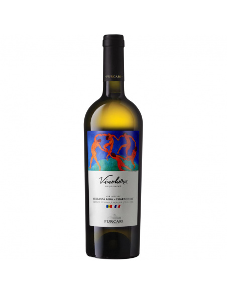 Vin alb sec, Feteasca Alba-Chardonnay, Purcari Vinohora Stefan Voda, 0.75L, 13.5% alc., Republica Moldova