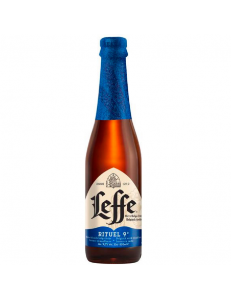 Bere blonda, filtrata Leffe Rituel 9˚, 9% alc., 0.33L, Belgia