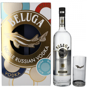 Vodka Beluga Noble + Highball Glass, 1L, 40% alc., Rusia