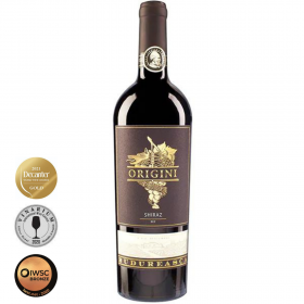 Vin rosu sec, Shiraz, Budureasca Origini, 0.75L, 14.5% alc., Romania