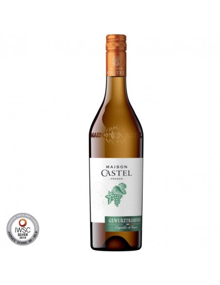 White wine Gewürztraminer, Maison Castel Pays d'Oc, 0.75L, 12.8% alc., France