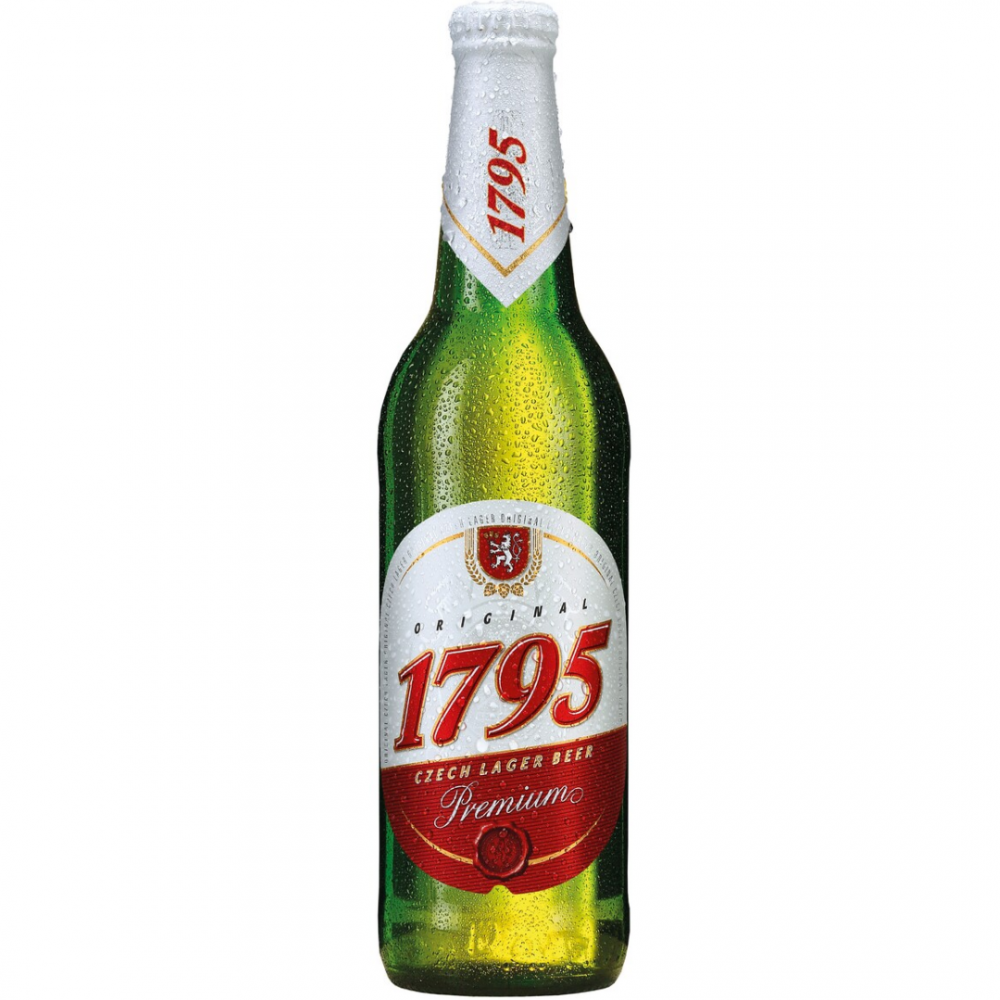 Bere blonda 1795 Czech Lager Premium, 4.7% alc., 0.5L, Cehia