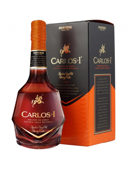 Brandy Carlos I Solera Gran Reserva 40% alc., 0.7L, Spania