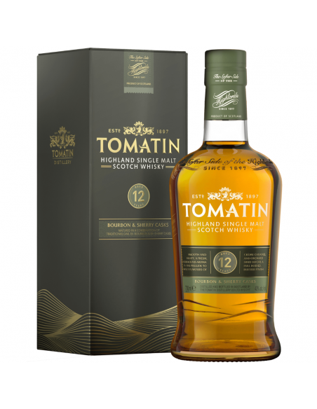 Whisky Single Malt Tomatin, 12 years, 43% alc., 0.7L, Scotland