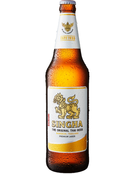 Singha Blonde Beer, 5% alc., 0.33L, Thailand