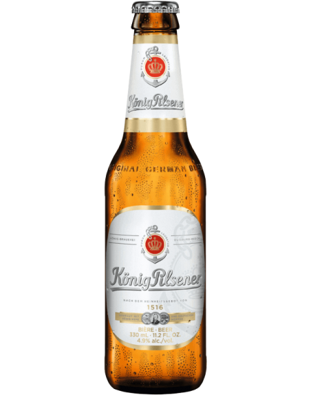 Bere blonda, filtrata Konig, 4.9% alc., 0.5L, Germania