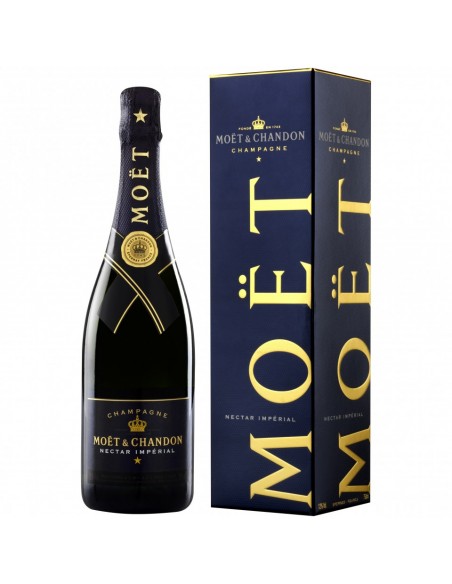 Sampanie Moet & Chandon Nectar Imperial Demi-Sec + cutie, 0.75L, 12% alc., Franta