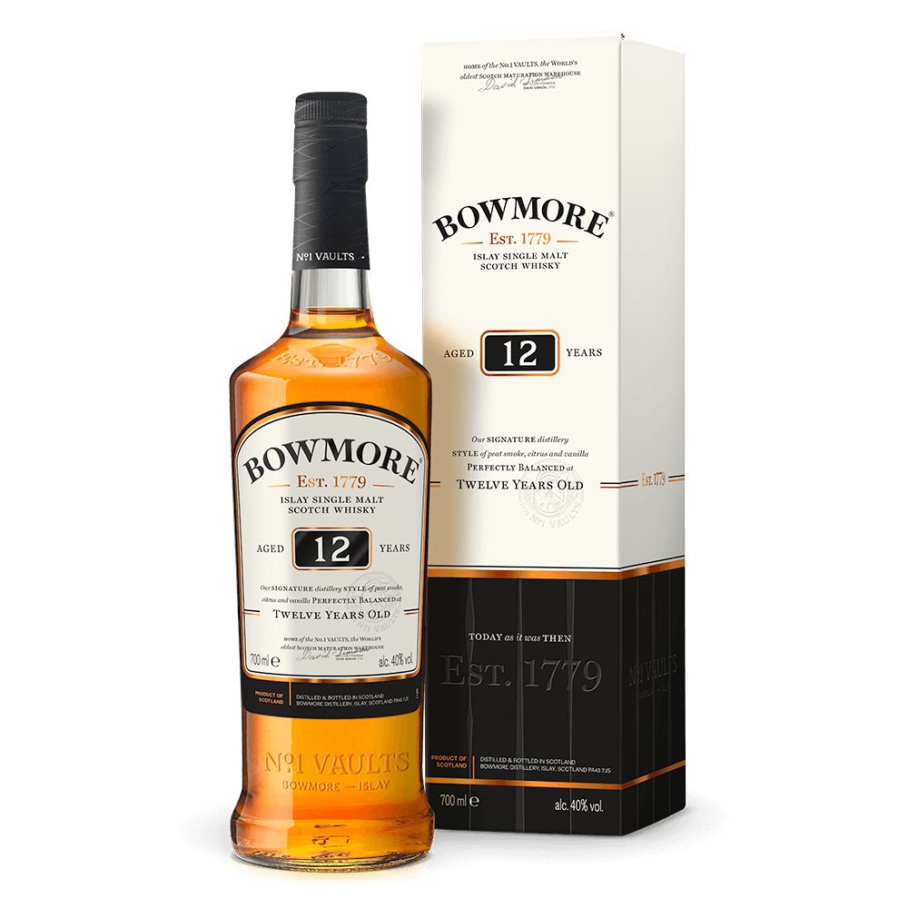 Whisky Bowmore 12 Years, 0.7L, 40% alc., Scotia