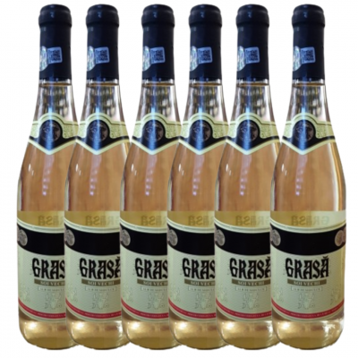 Soi Vechi, Grasa White Semi-sweet wine Six Pack, 0.75L, 12% alc., Romania