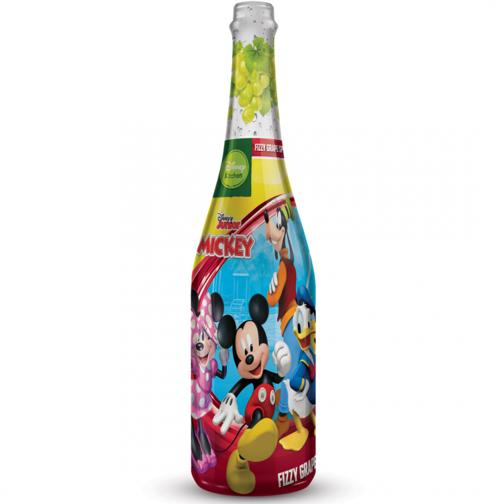 Sampanie pentru copii Vitapress Mickey Mouse cu gust de struguri, 0.75L, Ungaria