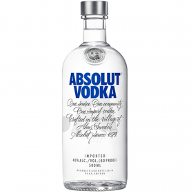 Vodca Absolut Blue, 0.5L, 40% alc., Suedia