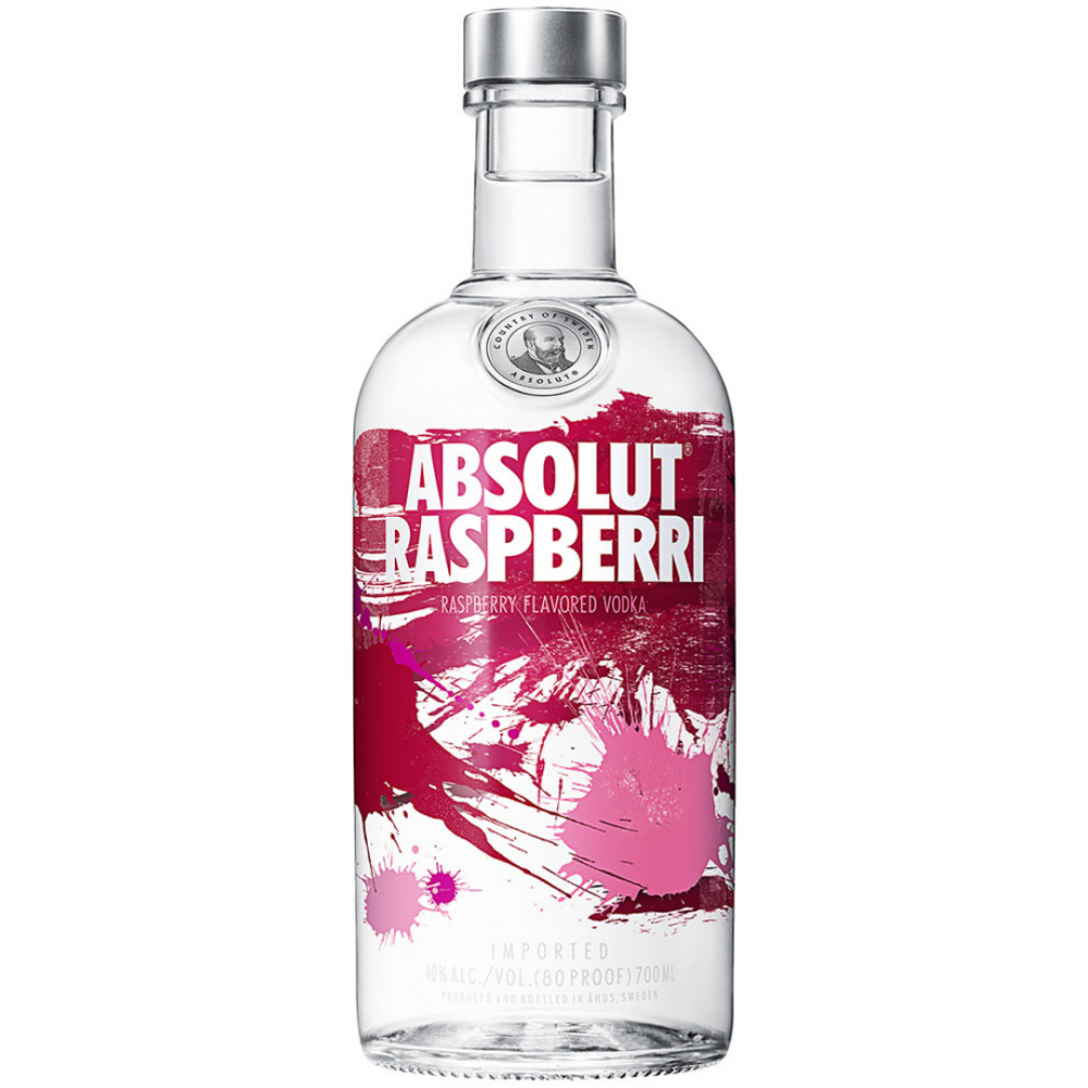 Vodca Absolut Raspberri, 0.7L, 38% alc., Suedia