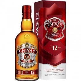 Whisky Chivas Regal 12 Years + cutie, 1L, 40% alc., Scotia