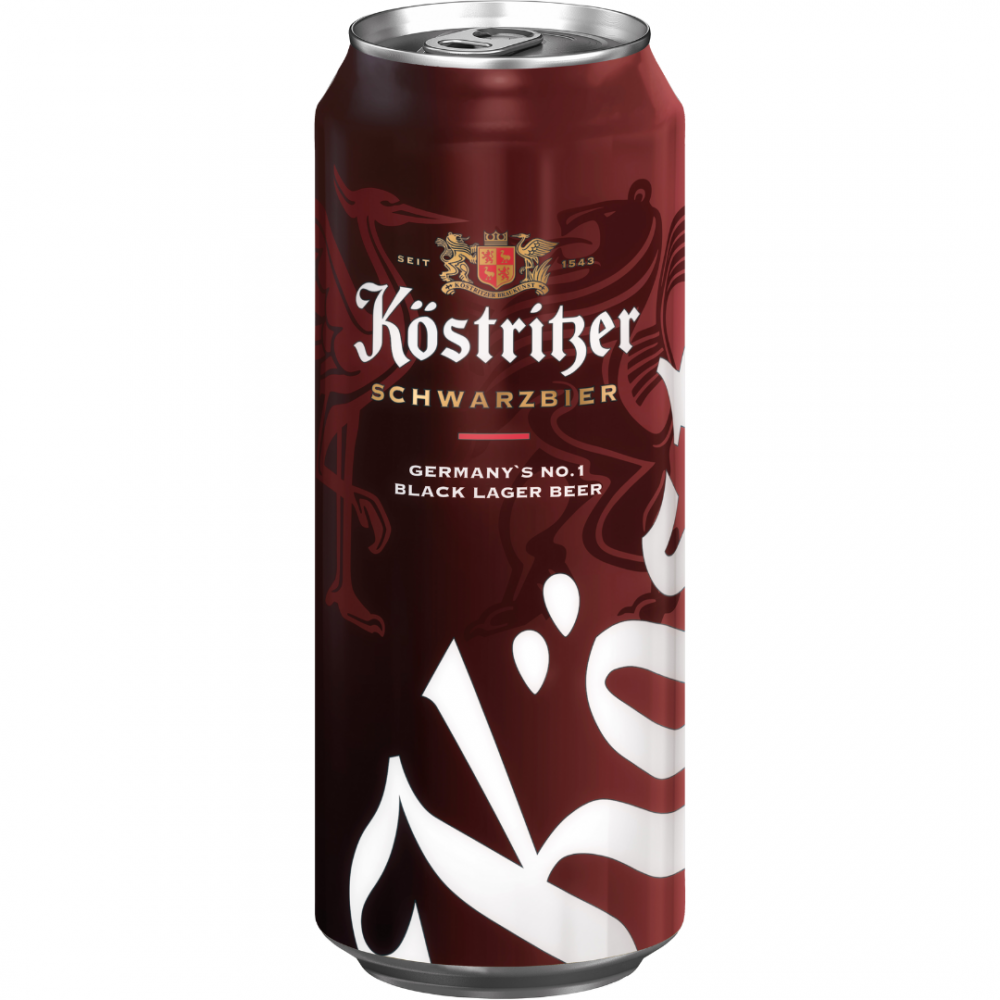 Bere neagra, filtrata Kostritzer, 4.8% alc., 0.5L, Germania