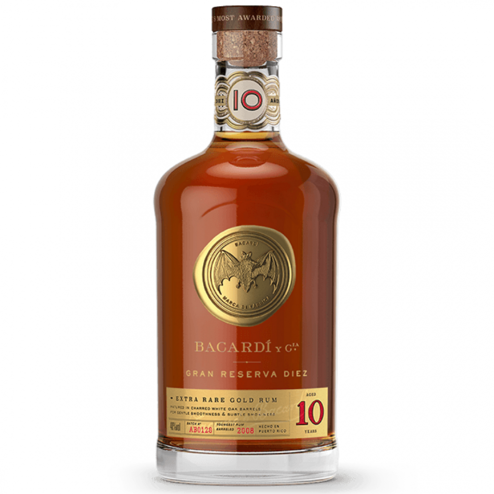 Rom negru Bacardi Grand Reserva, 10 ani, 40% alc., 0.7L, Cuba