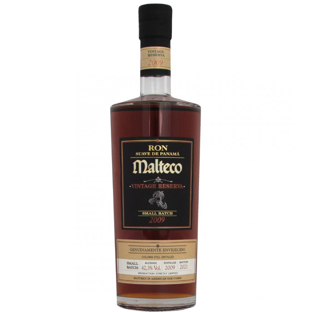 Rom negru Ron Malteco Suave de Panama 2009, 42.3% alc., 0.7L, Panama