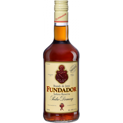 Fundador Solera Pedro Domecq Brandy, 36% alc., 1L, Spain