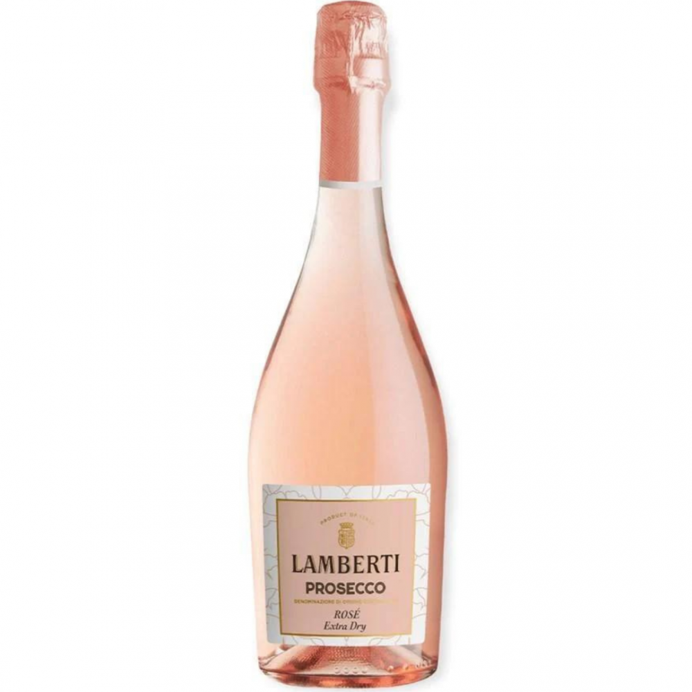 Vin prosecco roze Lamberti Extra Dry, 0.75L, 12% alc., Italia