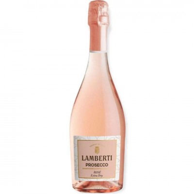 Lamberti Extra Dry Prosecco Rose Wine, 0.75L, 12% alc., Italy