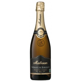 Malesan Cremant de Bordeaux Brut Sparkling Wine, 0.75L, 12.5% alc., France