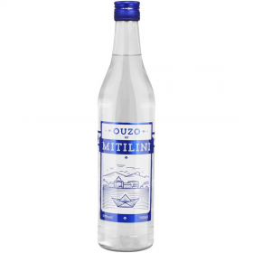 Ouzo Mitilini Traditional Drink + gift box, 40% alc., 0.7L, Greece