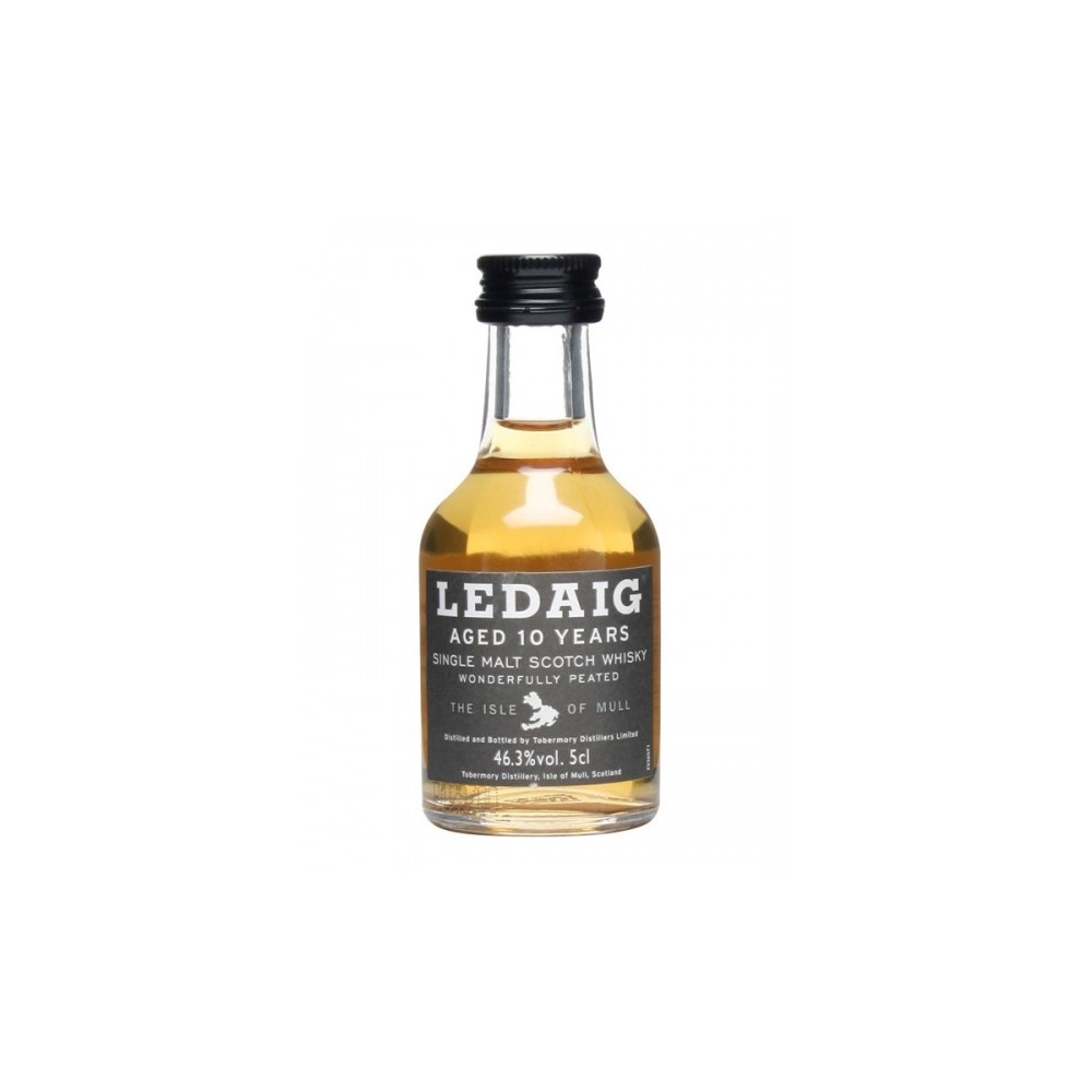 Whisky Ledaig 10 Years, 0.05L, 46.3% alc., Scotia