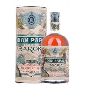 Rom negru Don Papa Baroko + cutie, 40% alc., 0.7L, Filipine