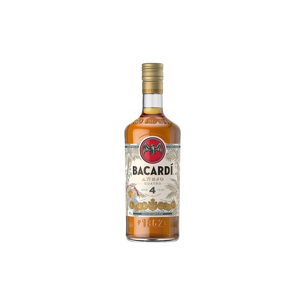 Rom Bacardi Anejo Cuatro 4 Years, 40% alc., 0.7L, Cuba