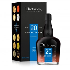 Rom negru Dictador Solera 20 Years + cutie, 40% alc., 0.7L, Columbia