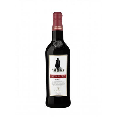 Sandeman Medium Dry Sherry White Wine, 0.75L, 15% alc., Spain