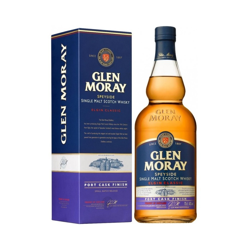 Whisky Glen Moray Port Cask Finish, 0.7L, 40% alc., Scotia