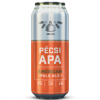 Pecsi Craft Apa Blonde Unfiltered Beer, 5% alc., 0.5L, Hungary