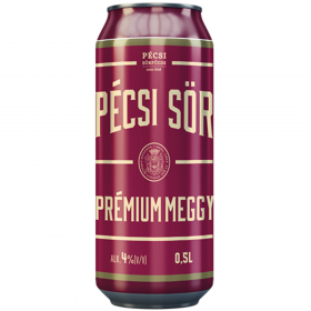 Bere rosie nefiltrata Pecsi Meggy Ale, 4% alc., 0.5L, Ungaria