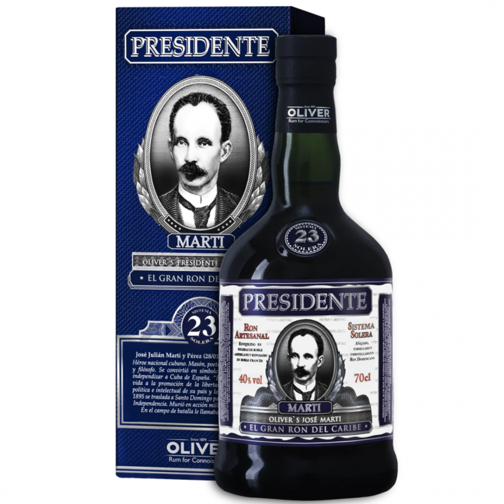 Rom Presidente Marti 23 Years, 40% alc., 0.7L, Republica Dominicana