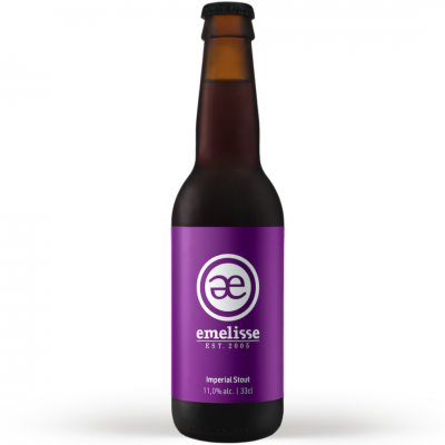 Bere neagra Emelisse Imperial Stout, 11% alc., 0.33L, Olanda