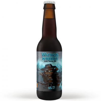 Bere neagra Emelisse Wicked Whisky Iced Tripel BA, 16.7% alc., 0.33L, Olanda