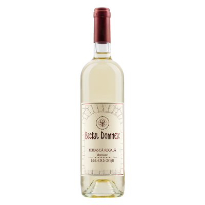 Vin alb demisec, Feteasca Regala, Beciul Domnesc, 0.75L, 12% alc., Romania