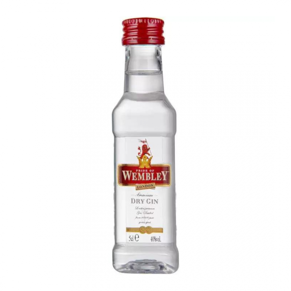 Gin Wembley Dry, 40% alc., 0.05L, Romania