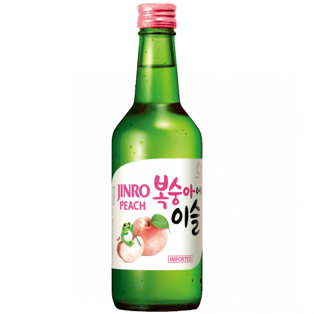 Bautura traditionala Jinro Soju Peach, 13.5% alc., 0.35L, Coreea