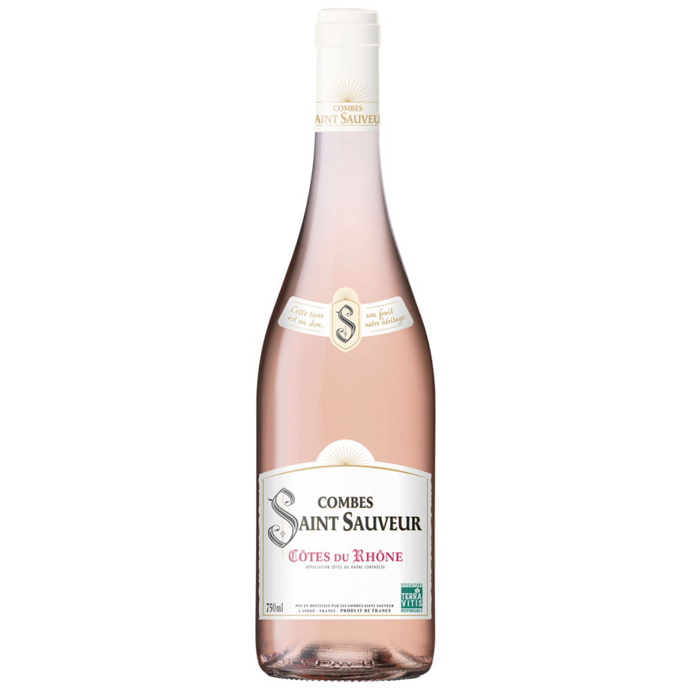 Vin roze Combes Saint Sauveur Cotes du Rhone, 0.75L, 12.5% alc., Franta