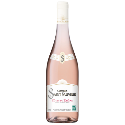 Combes Saint Sauveur Cotes du Rhone Rose Wine, 0.75L, 12.5% alc., France