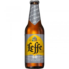 Bere blonda fara alcool Leffe, 0% alc., 0.33L, Belgia