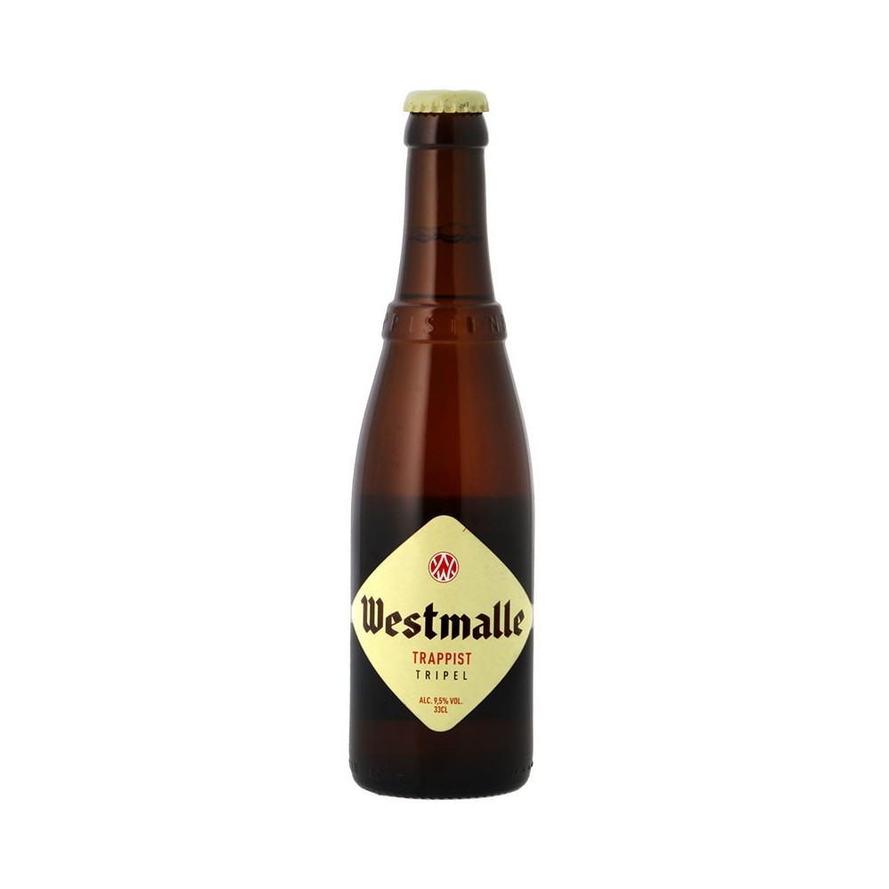 Bere neagra, filtrata Westmalle Tripel, 9.5% alc., 0.33L, Belgia