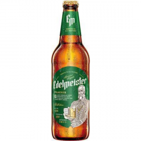 Bere blonda, filtrata Edelmeister, 4.5% alc., 0.66L, Polonia