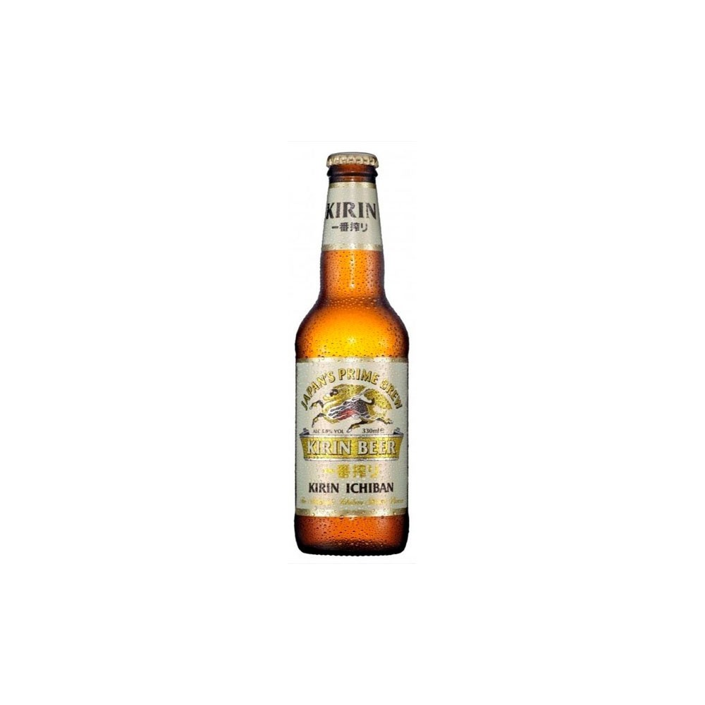 Bere blonda, filtrata Kirin Ichiban, 5% alc., 0.33L, Japonia