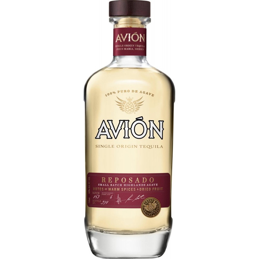 Tequila aurie Avion Reposado, 0.7L, 40% alc., Mexic