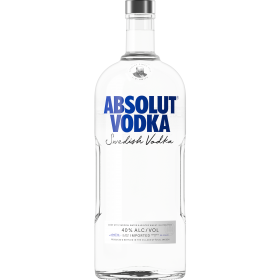 Absolut Blue Vodka, 1.75L, 40% alc., Sweden