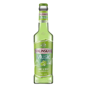 Vodca Stalinskaya Music Lime & Mint, 0.275L, 4% alc., Romania