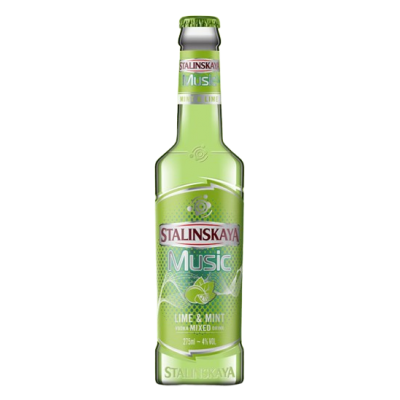 Stalinskaya Music Lime&Mint Vodka, 0.275L, 4% alc., Romania