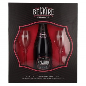 Vin spumant Luc Belaire Rose + 2 Pahare, 0.75L, 12.5% alc., Franta